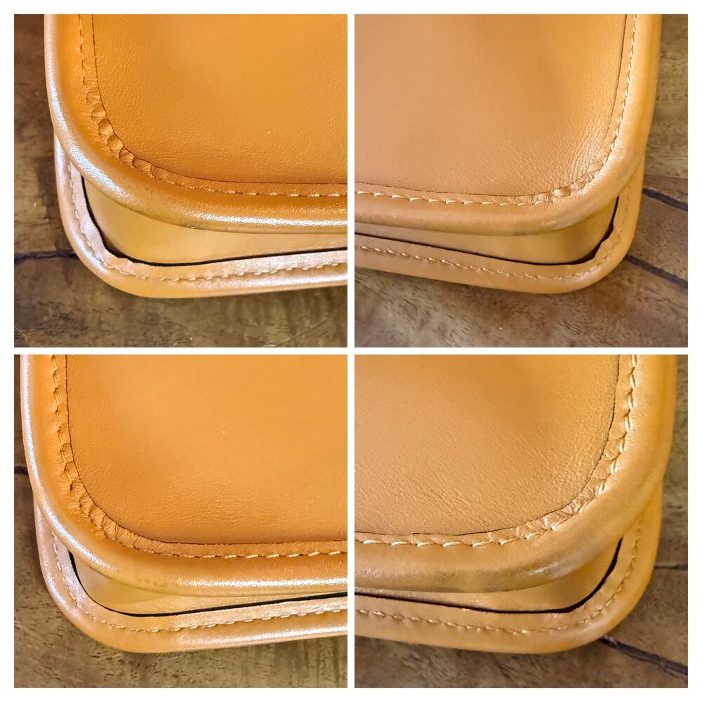 Coach Heritage Small Convertible Butterscotch Leather Crossbody Wristlet Bag - Picture 7 of 15